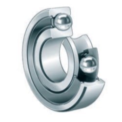 Deep Groove Ball Bearing 63, Single Row with Snap Ring Groove, Steel, Both Sides Closure, Type 634