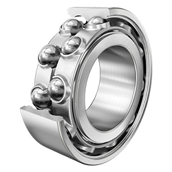 Angular Contact Ball Bearing 38..-B-TVH, Double Row, Plastic Cage