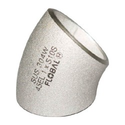 FLOBAL Butt Weld Fitting 45 Degree Elbow (Long) B-45EL-10S-20A