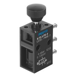 Pushbutton valve, K/O Series