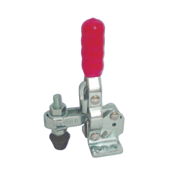 Toggle Clamp, Vertical Type, U-Shaped Arm, Flange Base, Tip Bolt Slide Adjustment, Tightening Force 910 N