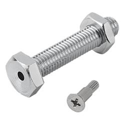 Levelling feet ECO threaded spindles steel or stainless steel (K0429)