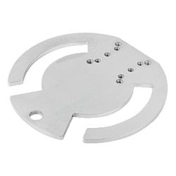 Adapter plate round, Form B (K1211)