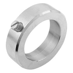 Shaft collars set screw DIN 705, stainless steel, Form A, recess (K0406) K0406.100802