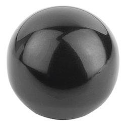 Ball knobs smooth DIN 319 enhanced, Form C, with molded thread (K0159)