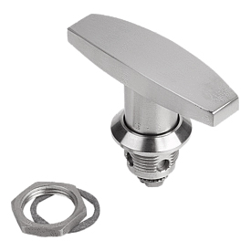 Quarter-turn locks stainless steel with T-grip (K1356)