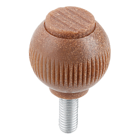 Spherical knobs biopolymer with external thread (K0253)