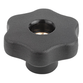 Star grip, Form D, tapped bush, without cap (K1090)