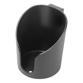 Cup holder plastic, antistatic for aluminium profiles, closed (K1632)