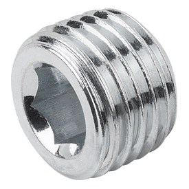 Screw plugs with hexagon socket DIN 906 tapered thread (K1129)