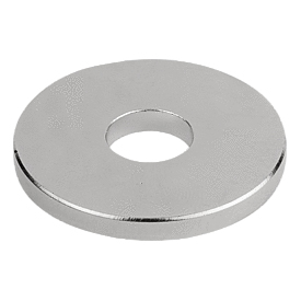 Magnets raw, Form B with hole NdFeB disc, Form (K1405) K1405.56