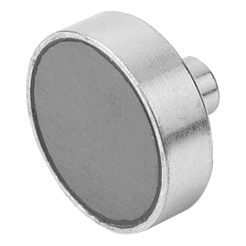 Magnets shallow pot with internal thread hard ferrite Form B (K0549) K0549.12