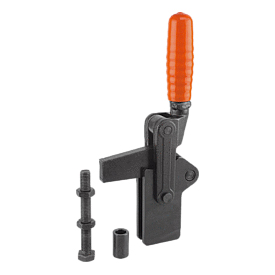Toggle clamps vertical heavy-duty with full holding arm (K0067)