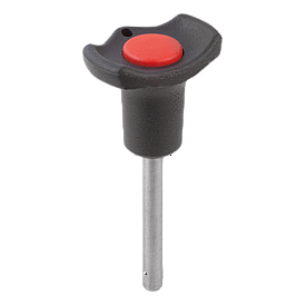 Ball lock pins self-locking, Form B, plastic collar (K0363) K0363.13805015