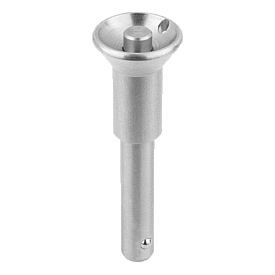 Ball lock pins with mushroom grip stainless steel (K0791) K0791.02508050