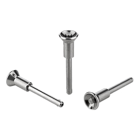 Ball lock pins with mushroom grip stainless steel with high shear strength (K0791)