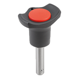 Ball lock pins, Form A, metal collar (K0363)