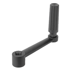 Crank handles revolving grip square socket (K0996)