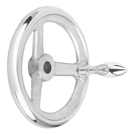 Handwheels DIN 950 aluminium, with fixed grip (K0160)
