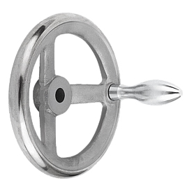 Handwheels DIN 950 grey cast iron, with fixed grip (K0671)