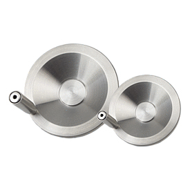 Handwheels disc stainless steel with revolving grip (K1307)