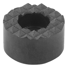Round grippers with counterbore, Form F (K0385)