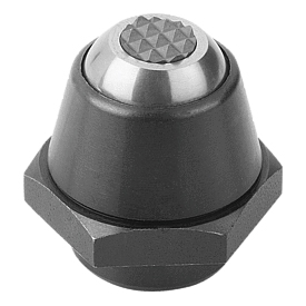 Self-aligning pads, swivel angle 14° and 20°, Form M flattened ball with carbide diamond grips (K0283)