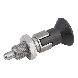 Indexing plungers with extended locking pin Form D (K0630)