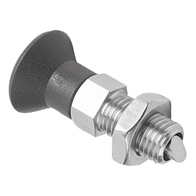 Indexing plungers with rotation lock and lead-in chamfer, Form B (K1300)