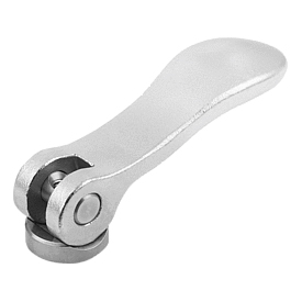 Cam levers stainless steel with internal thread, thrust washer stainless steel (K0645)