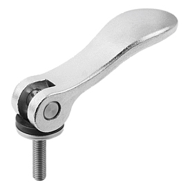 Cam levers with external thread stainless steel (K0645)