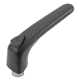 Clamping levers ergonomic internal thread, steel parts stainless steel (K0982) K0982.3101