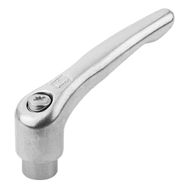 Clamping levers internal thread stainless steel (K0124)