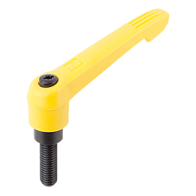 Clamping levers with plastic handle external thread (K0269)