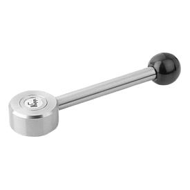 Tension levers flat internal thread stainless steel, 0° (K0129)