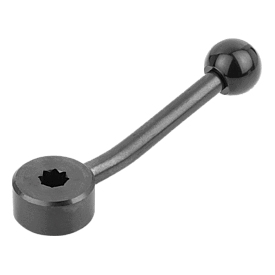 Tension levers flat with star socket (K0177)