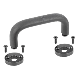 Pull handles oval detachable (K0204)