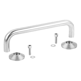 Pull handles stainless steel, Form B (K0215)