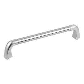 Pull handles tubular stainless steel, Form B (K0227)