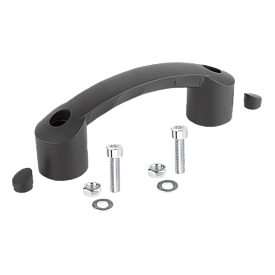 Pull handles, Form B, with cap (K0192)