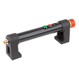 Tubular handles plastic with electronic switch function, Form B, with emergency stop (K1530)