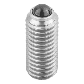 Spring plungers with hexagon socket and ceramic ball, stainless steel (K0610)