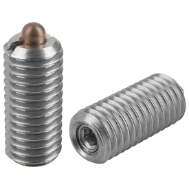 Spring plungers with hexagon socket and thrust pin, standard spring force (K0319)