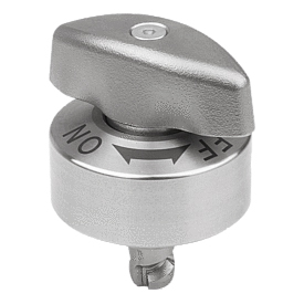 Quarter-turn clamp locks stainless steel, knob stainless steel (K1559)