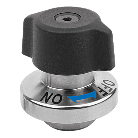 Quarter-turn latches steel rotary knob, plastic (K1561)