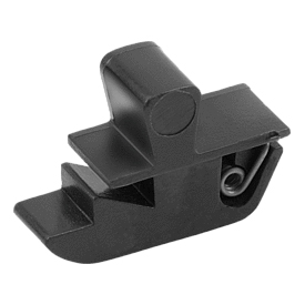Plastic snap-in snap locks with grip (K1652)