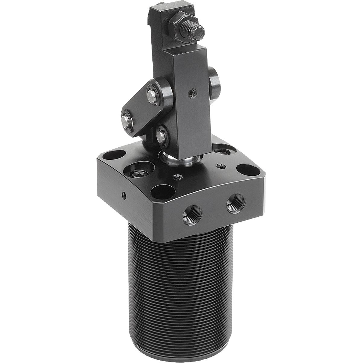 Link clamps pneumatic screw-on with flange (K1819)