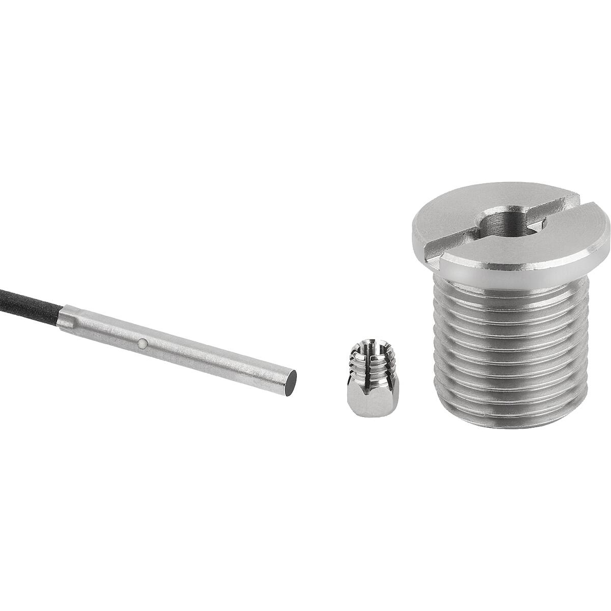 Locating bushes, Stainless Steel with status sensor, for ball lock pins with twist knob (K1843)