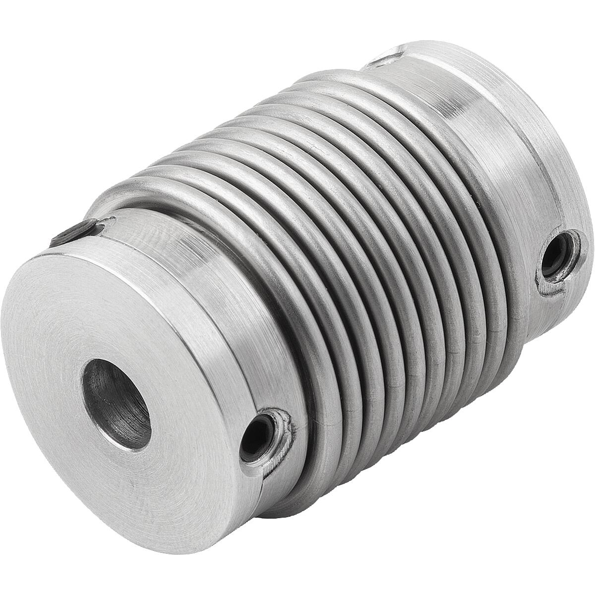 Metal bellows couplings, mini with grub screw (K1878)