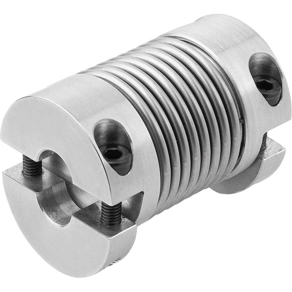 Metal bellows couplings, mini with removeable clamp hubs (K1881)